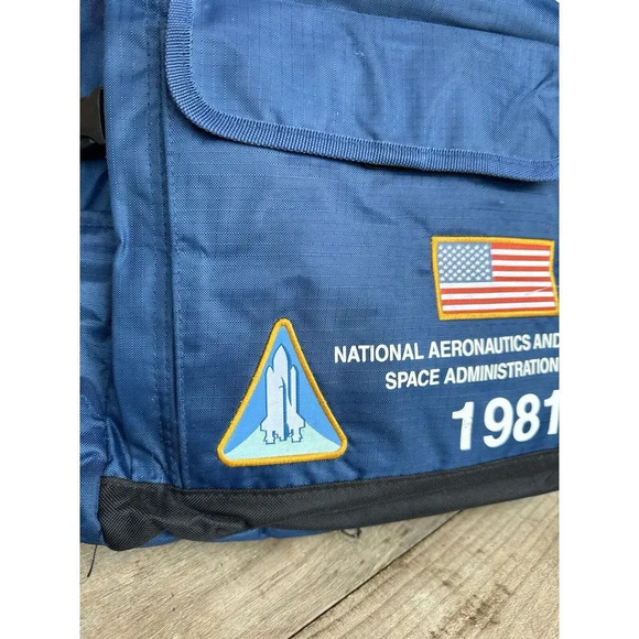 Mad Engine NASA Flight Suit Backpack Blue Ripstop Canvas Astronaut RARE - Picture 4 of 13